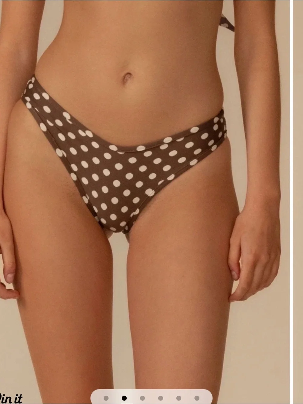 MONTCE SWIM CABANA BIKINI TOP, SIZE S & LULU BIKINI BOTTOMS, SIZE M IN VIVIAN